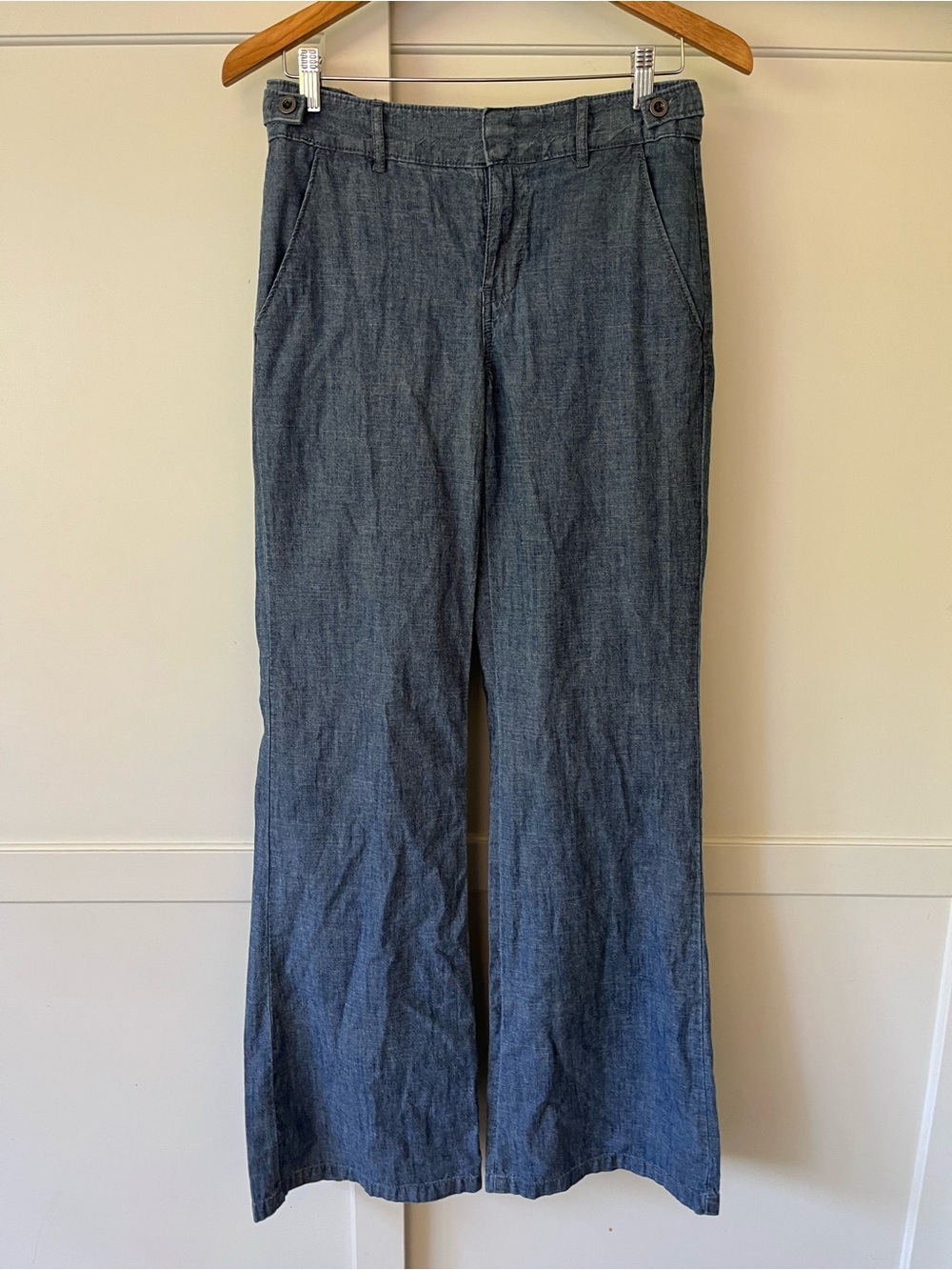 NWT Madewell chambray wide leg pants